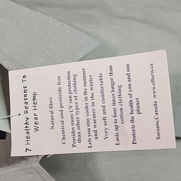 Men's Hemp/OC Long Sleeve Dress Shirt Extra Large - Picture 4 of 9